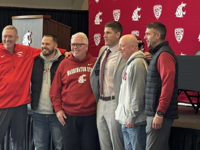 Group of men at Washington State press event
